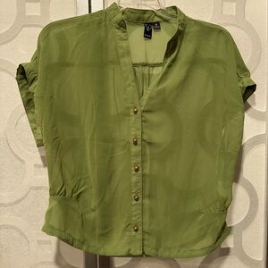 Women's green blouse